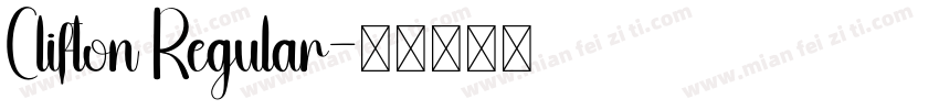 Clifton Regular字体转换